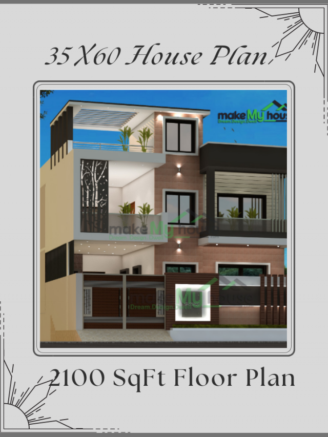 35×60 Home Plan | 2100 sqft Home Design | 2 BHK Floor Plan