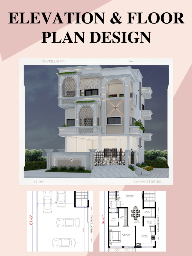 Explore the creativity that combines functionality and innovation in our floor plan and elevation designs. Every corner reveals possibilities, every line tells a narrative. Allow us to reinvent your living area by bringing your architectural aspirations to life.