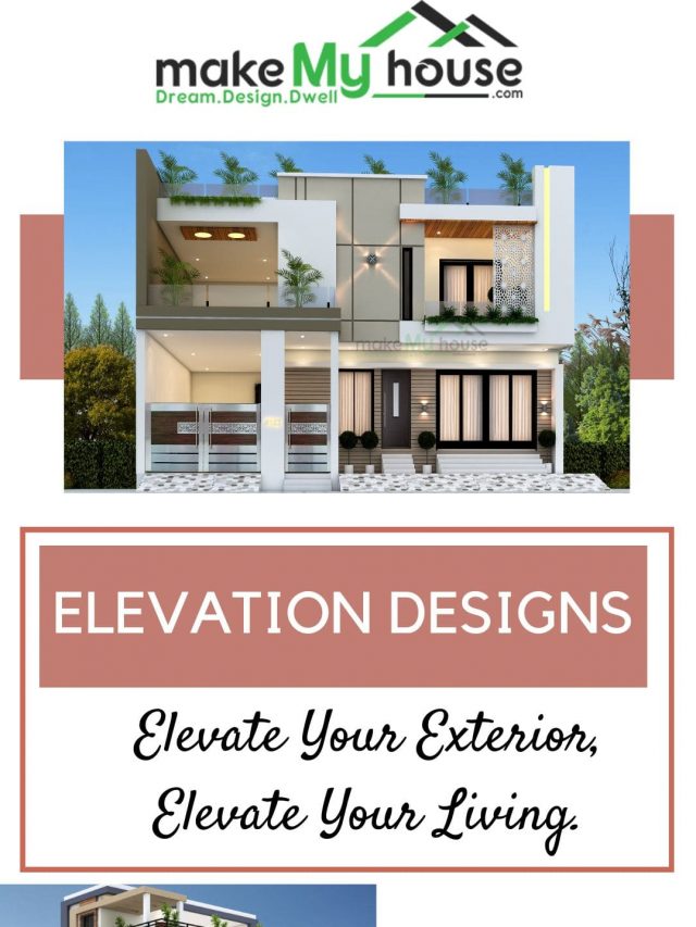 Elevation for your dream home at an affordable rate, from design to execution. Looking for online exterior design Make My House Offers a Wide Range of online exterior design Services