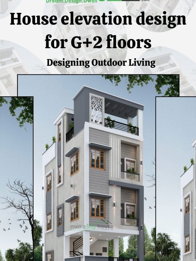 The Best Architectural Design - G+2 Residential Elevation and Floor Plan Design. Transform your dream home into reality with our best architectural services.