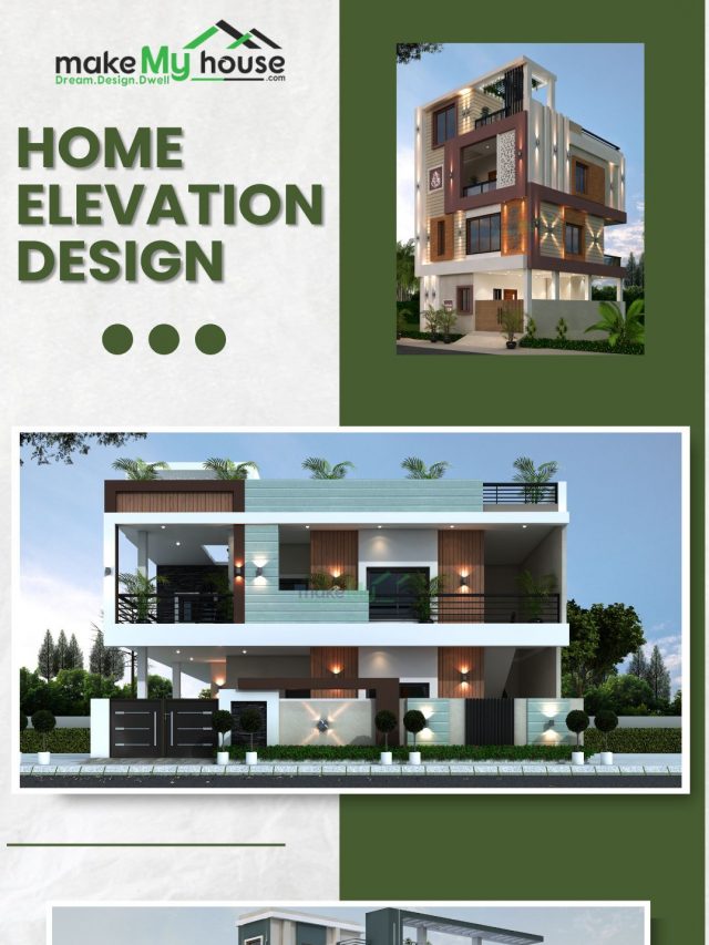 3D Modern Front Home Elevation design - Rental apartment and shop design, Explore stunning 3D designs for a modern home elevation featuring stylish rental apartments and a sleek, integrated shop.