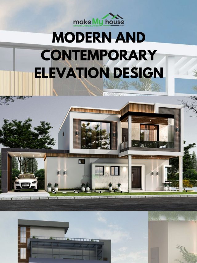 Modern and contemporary exterior home elevation design
