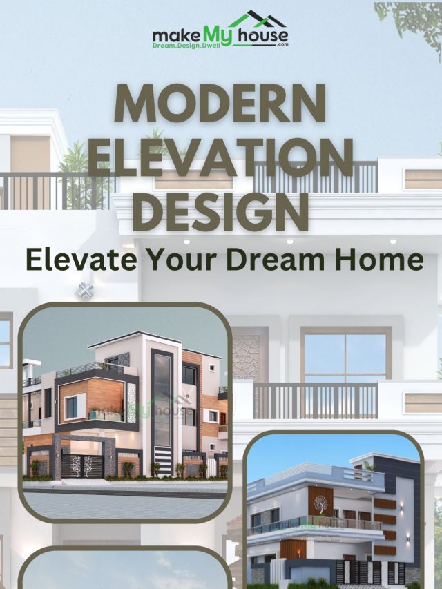 Experience the modern home front elevation with contemporary frame design. Turn your dreams into reality with our expert design solutions