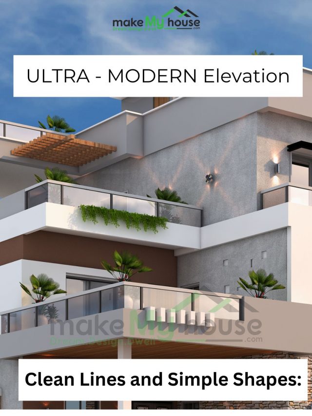 Elevate your home's exterior with stunning ultra-modern elevation designs. From minimalist aesthetics to sustainable features, find inspiration for your dream home.